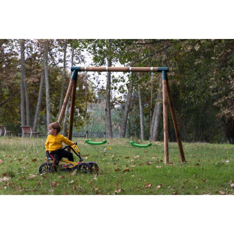 Columpio Doble De Madera Redonda Masgames Kadi L._3