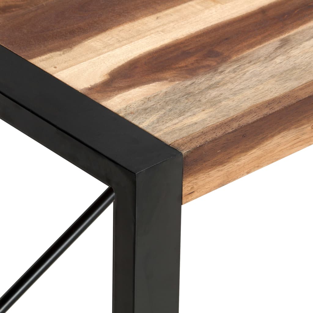 Mesa De Centro De Madera Maciza 120x60x40 Cm_2