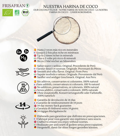Harina De Coco En Polvo Ecológica | Calidad | Frisafran 2 Kg_2