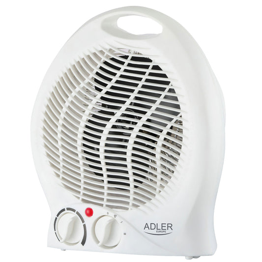 Calefactor Ventilador Aire Caliente / Frío, Termoventilador, 2 Niveles Temperatura, Termostato Adler Ad 7728, Blanco_0