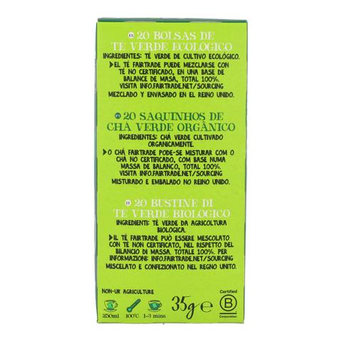 Chá Verde Clássico Bio Cupper 20 saquetas 