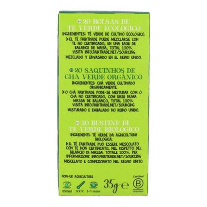 Chá Verde Clássico Bio Cupper 20 saquetas 