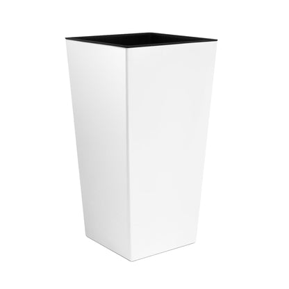Maceta Alta Urbi 4 Litros, De Plastico, 14 X 14 X 26,5 Cm En Color Blanco_0