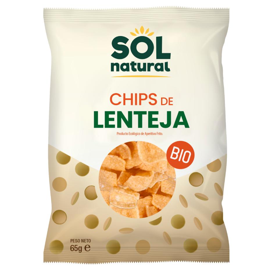 Chips de Lentilhas Orgânicas Sol Natural 65 g
