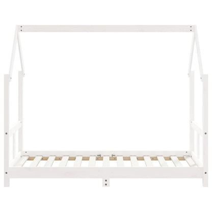 Vidaxl Estructura De Cama Para Niños Madera De Pino Blanco 80x160 Cm_3