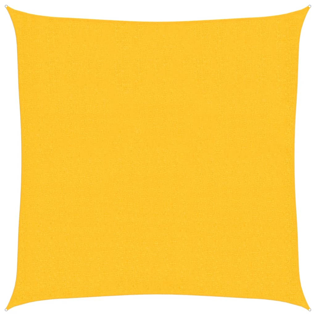 Vidaxl Toldo De Vela Hdpe Amarillo 160 G/m² 3,6x3,6 M_0