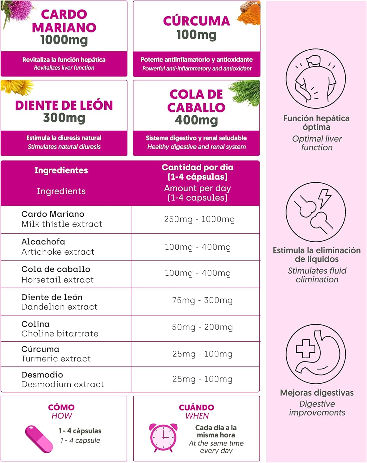 Detox Cardo Mariano Depuración Hepática Nutribrain 155 Cápsulas_5