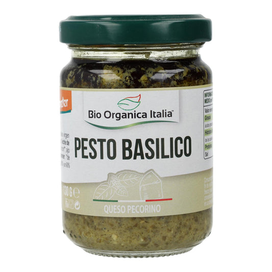 Demeter Organica Italia Pesto de Manjericão Verde com Pecorino e Castanha de Caju 130g