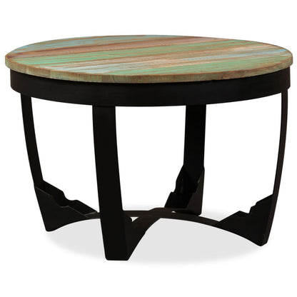 Mesa De Centro Madera Maciza Reciclada 60x40 Cm_0
