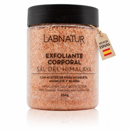 Exfoliante Corporal con Sal del Himalaya 350 g Labnatur | Exfoliación Mineral | Rosa Mosqueta, Aguacate y Jojoba_0