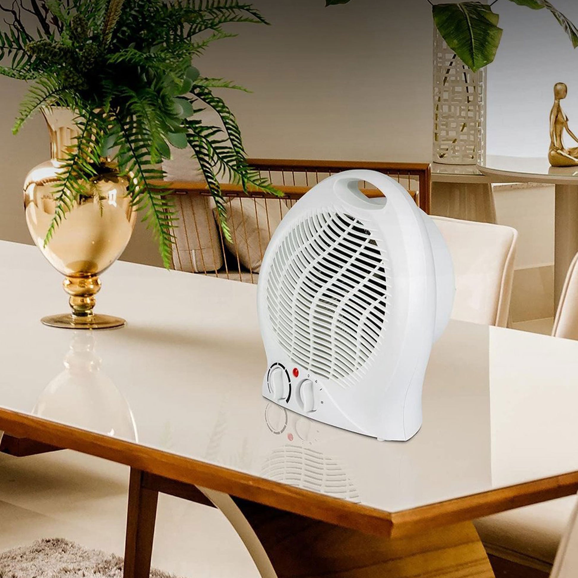 Well Home Ventilador Calefactor Multiusos Con Control De Temperatura_4
