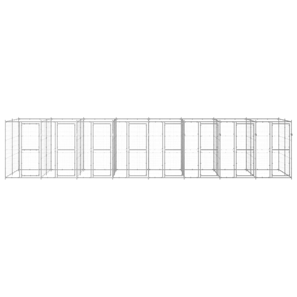 Perrera De Exterior De Acero Galvanizado 19,36 M²_0