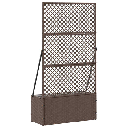 Jardín Enrejado Macetero Marrón 70 X 30 X 135 Cm Metal_4