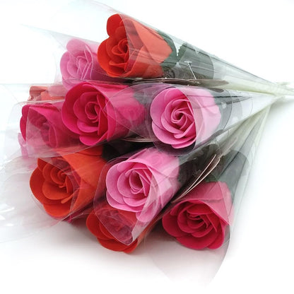 12 Rosa Con Pétalos De Jabón Aromático Para Baño Relax (surtido) - Regalo Original Para Días Especiales - Aroma Atalcado_1