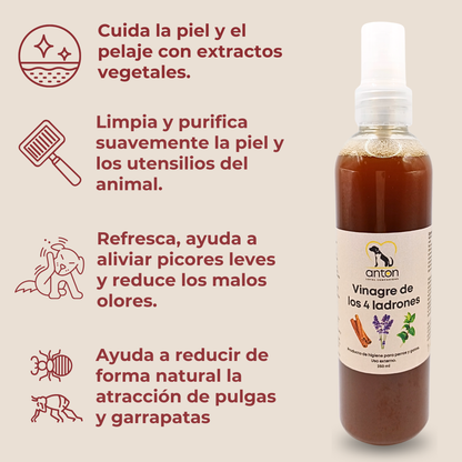 Vinagre de los 4 Ladrones para Perros y Gatos – 250ml_3