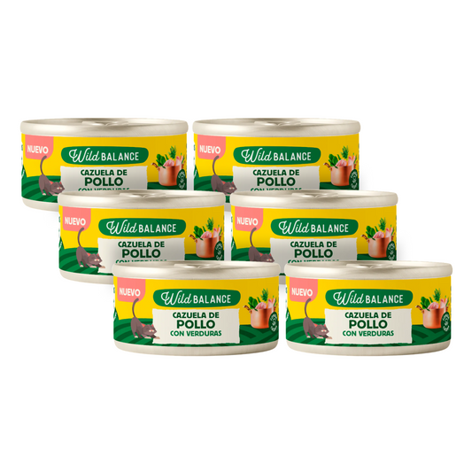 Caçarola de Frango Wild Balance para Gatos 6x80g
