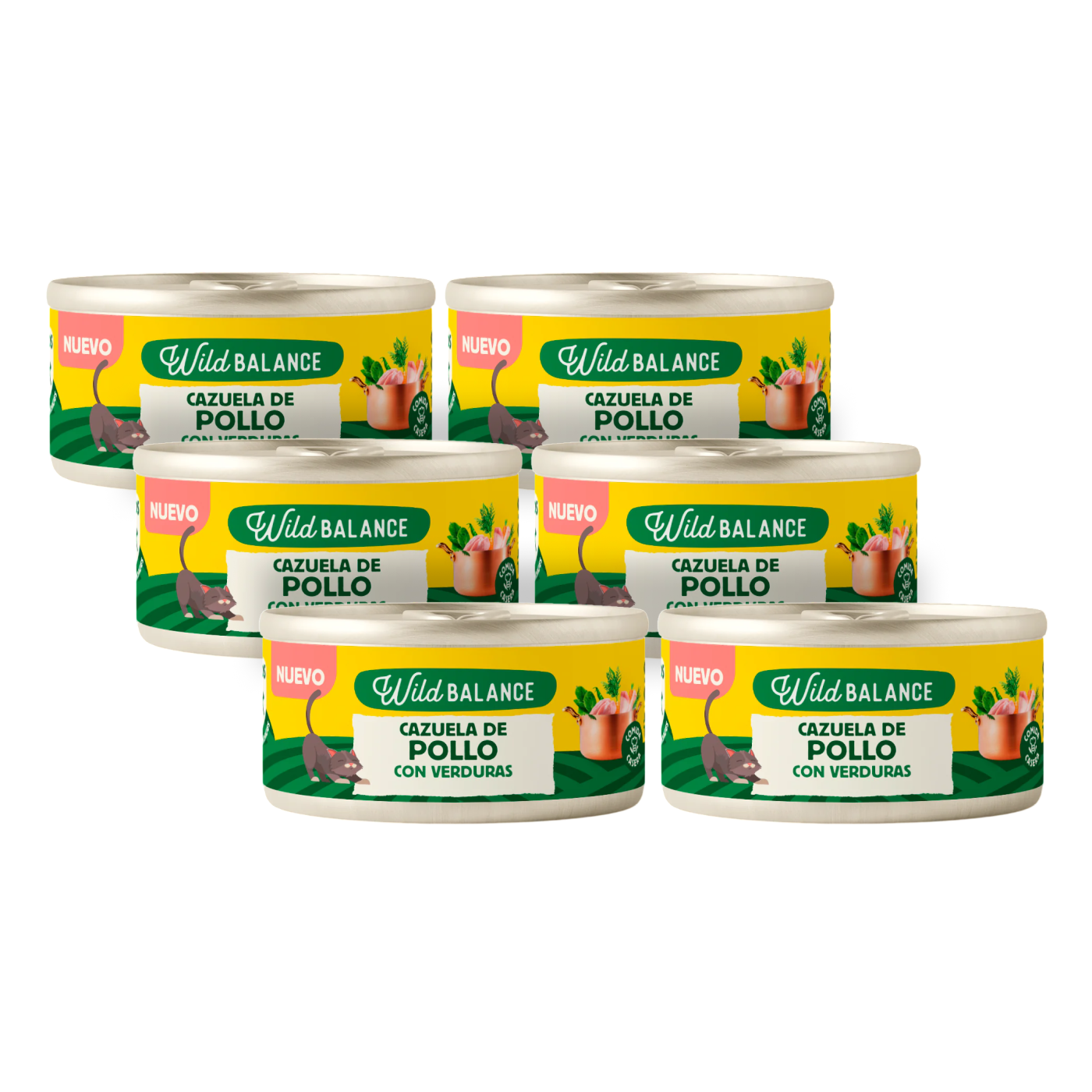 Caçarola de Frango Wild Balance para Gatos 6 x 80g