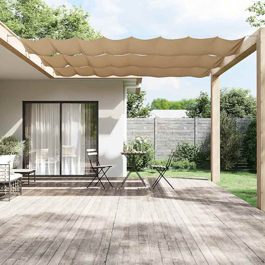 Vidaxl Toldo Vertical Tela Oxford Gris Taupé 180x1200 Cm_1
