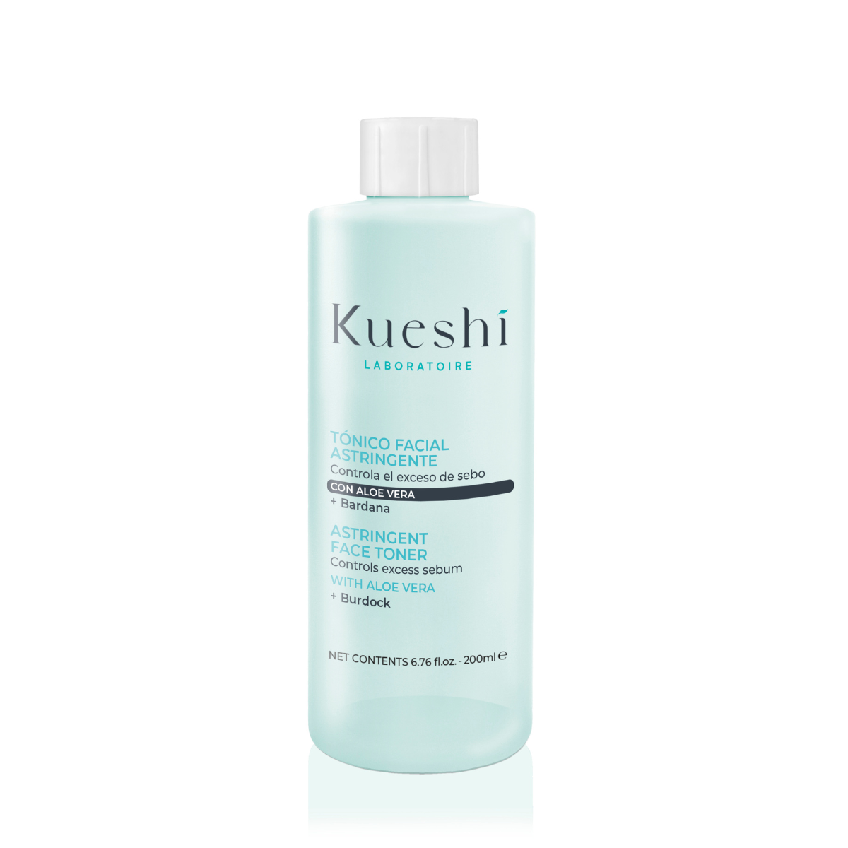 Tónico Facial Adstringente Kueshi com Aloé Vera e Bardana 400 ml