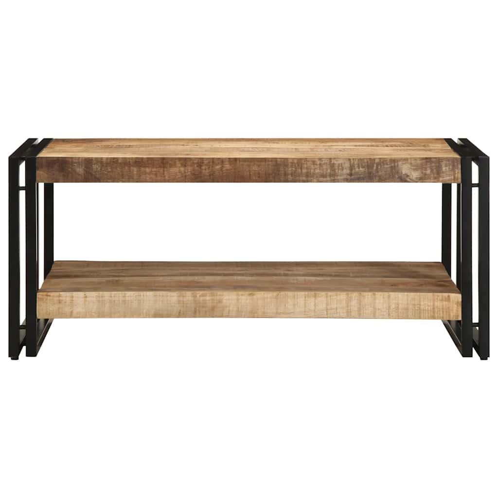 Mesa De Centro 90x50x38 Cm De Madera Maciza De Mango_2