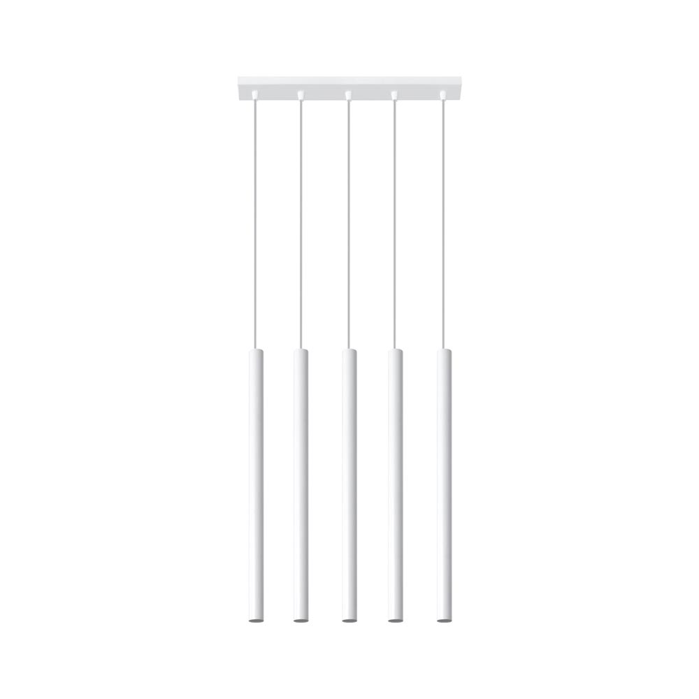Lámpara De Techo Pastelo 5 Blanca, G9_0