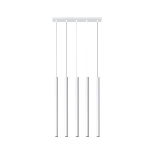 Lámpara De Techo Pastelo 5 Blanca, G9_0