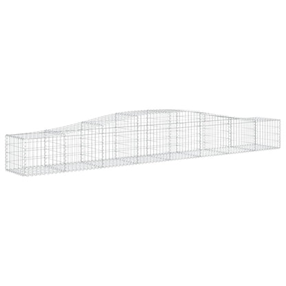 Cestas De Gaviones 15 Uds Forma De Arco Hierro 400x50x40/60 Cm_2