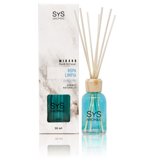 Ambientador Mikado Ropa Limpia 50 ml | Aroma Fresco y Algodón | Sensación de Limpieza | Fragancia Duradera_0