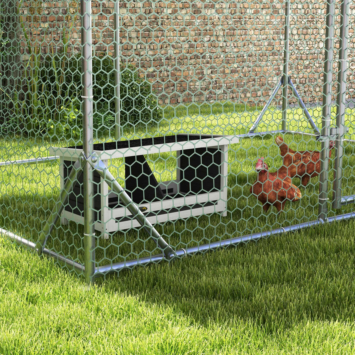 Ponederos Para Gallinas Pawhut Madera De Abeto Gris 66x37x34 Cm_3