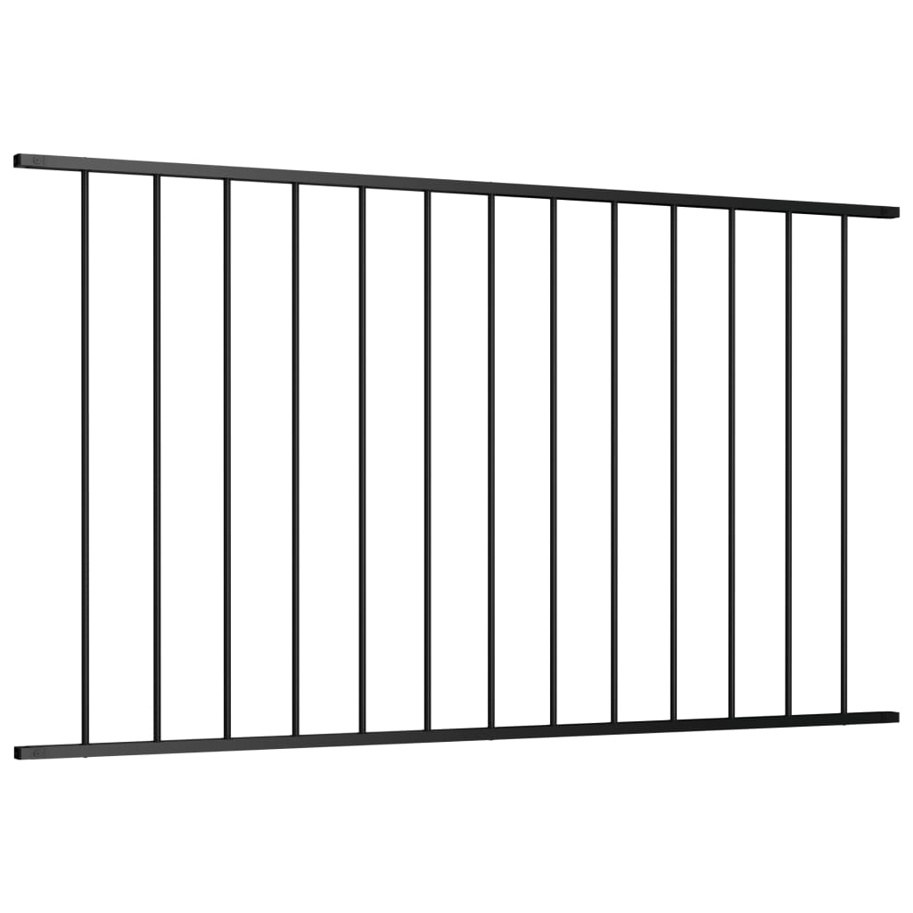 Panel De Valla De Acero Con Recubrimiento Polvo Negro 1,7x1,25m / Vetonek_1