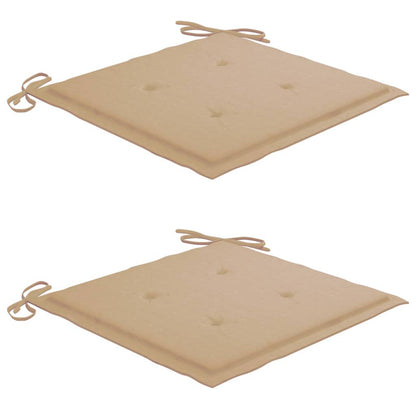 Vidaxl Sillas De Comedor Jardín 2 Uds Madera Maciza Acacia Con Cojines_5