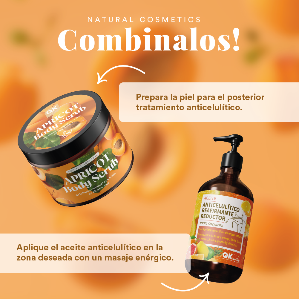 QKnatur - Exfoliante Corporal Con Hueso De Albaricoque 300 ml– Hidrata Y Nutre Con Extractos De Azahar, Rosa Y Hamamelis_4