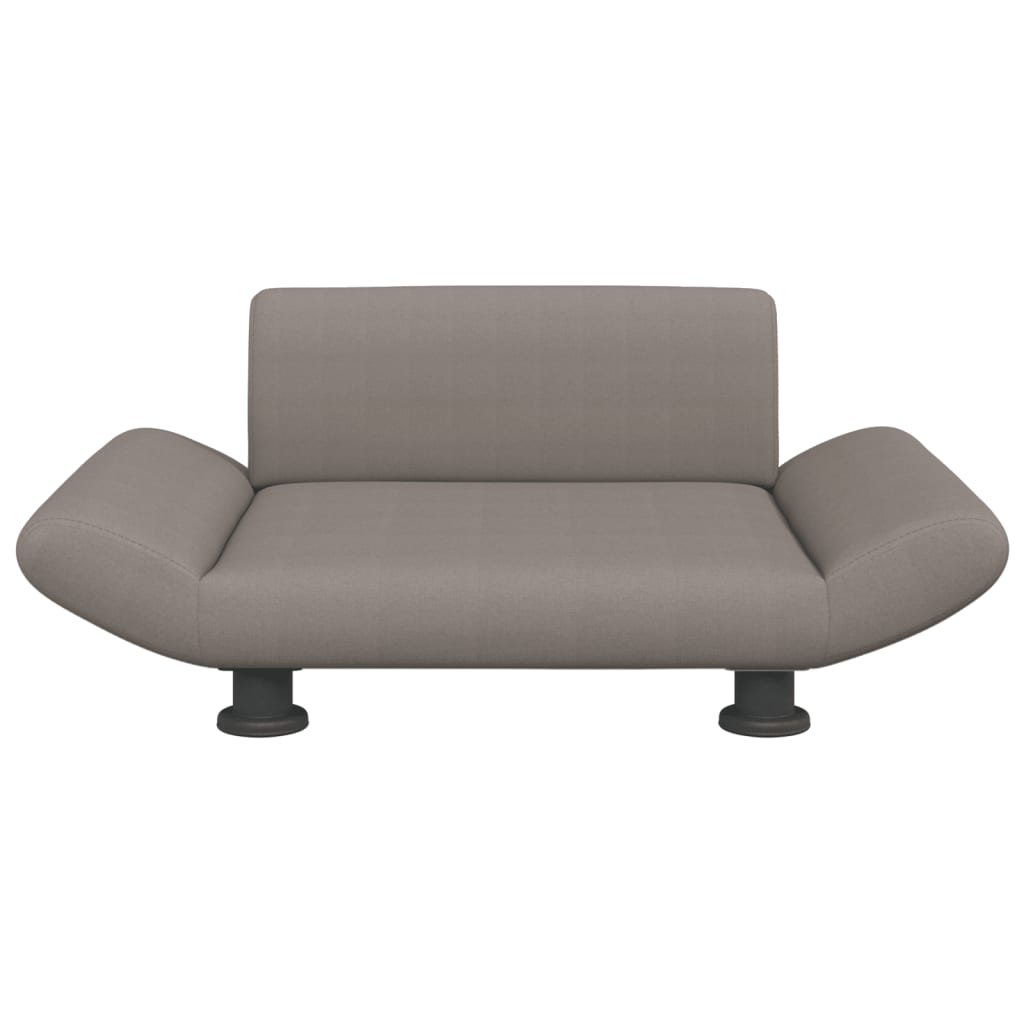 Cama Para Perros De Tela Gris Taupe 70x45x28 Cm / Vetonek_5