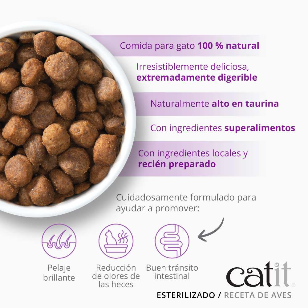 Pienso para gatos esterilizados con aves Recipes 400 g Catit