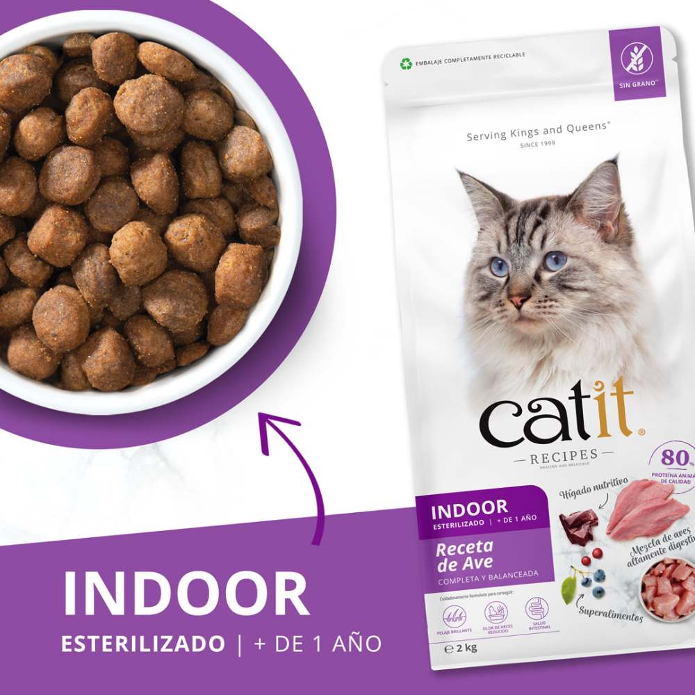 Pienso para gatos esterilizados con aves Recipes 400 g Catit