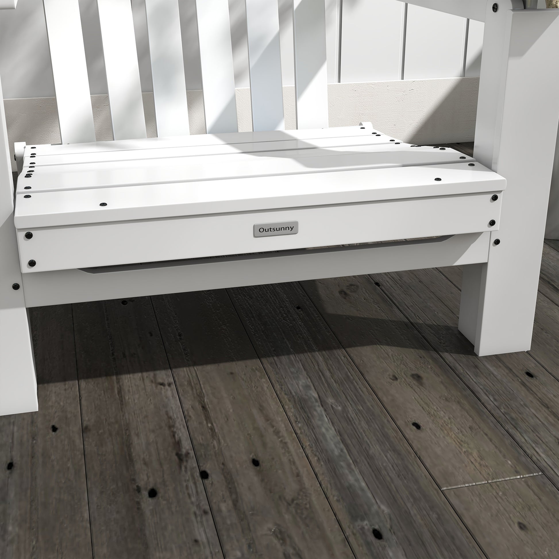 Outsunny Silla Adirondack De Madera Plegable Con Reposabrazos 68x81x93 Cm Blanco_4