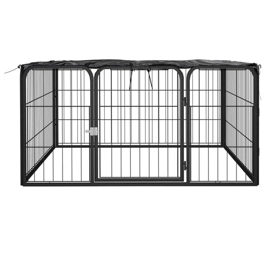 Corral Para Perros 4 Paneles Acero Con Recubrimiento En Polvo_0