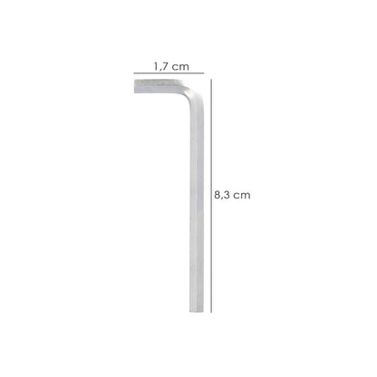 Llave Allen Larga Acero Cromo Vanadio Profesional 2,0 Mm. Llave Hexagonal, Llave Allen Taller Mecanica, Llave Allen Bricolaje_1