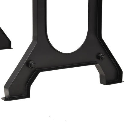 Mesa De Comedor Superficie Madera Maciza De Abeto 122x65x82 Cm_4