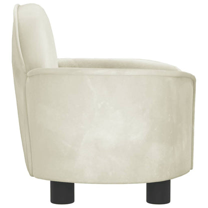 Cama Para Perros De Terciopelo Crema 66x40x45 Cm / Vetonek_2