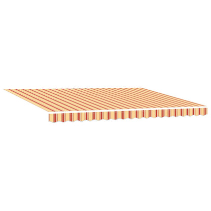 Toldo Retráctil Amarillo Y Naranja 450 X 300 Cm Poliéster_4