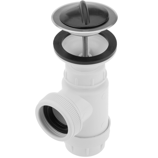 Mini Sifón De Botella Extensible Con Válvula De 70mm Con Cadena Y Tapón. Tuerca De Plástico De 11/2_0