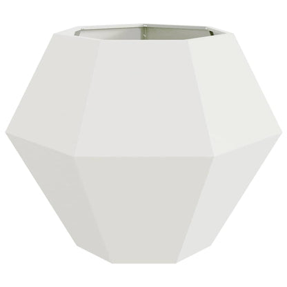Jardinera 2 Uds. Blanco 100 X 100 X 80 Cm Acero_5