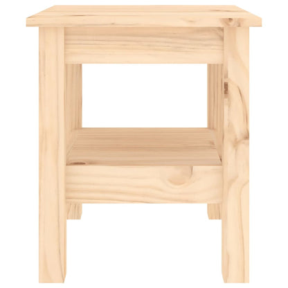 Mesa De Centro De Madera Maciza De Pino 35x35x40 Cm_1