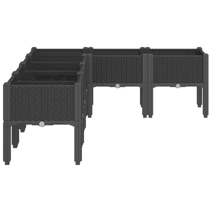 Jardinera Con Patas Pp Negro 160x120x42 Cm_3