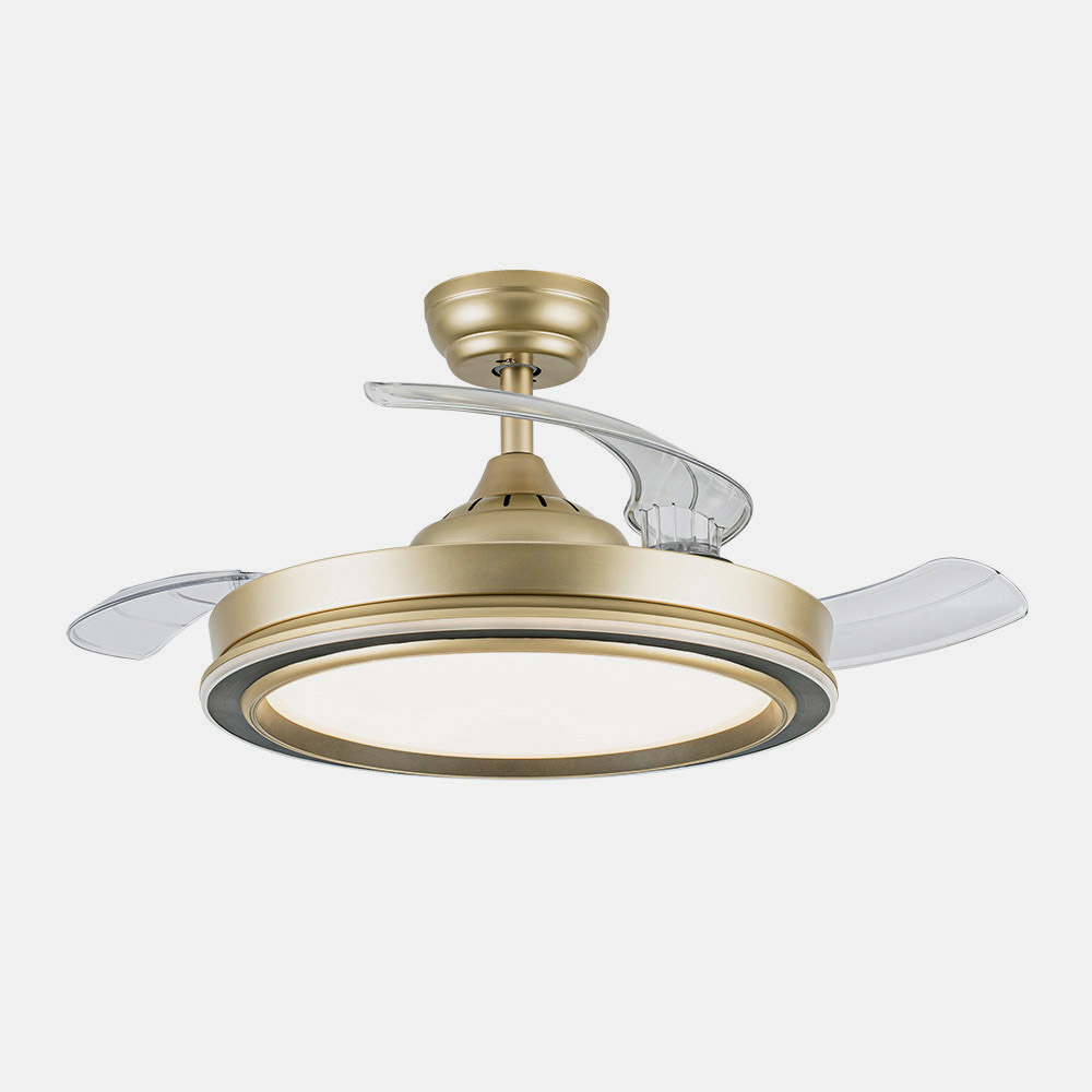 Ventilador Dc Picolo 72w 6226lm Oro/negro 3 Asp Desp. 106d 3000-4000-6500k Remoto, Memoria, Temporizador_2
