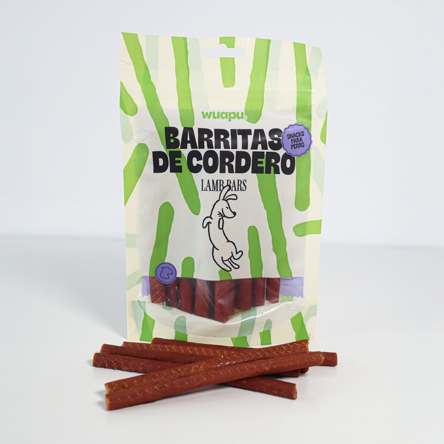 Snack Para Perro En Barritas Semihúmedas De Salmón 12 Paq X (100gr) Wuapu_2