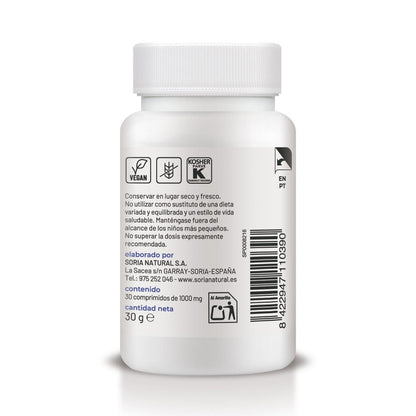 Vitamina B3 de Libertação Sustentada, Soria Natural, 30 comprimidos