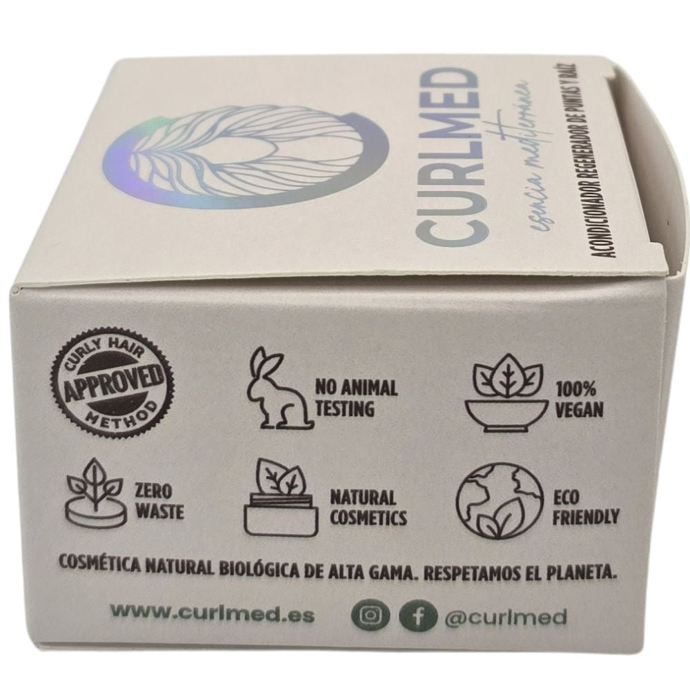 Curlmed Acondicionador Sólido Regenerador Puntas Y Raíz Té Matcha 80g_2