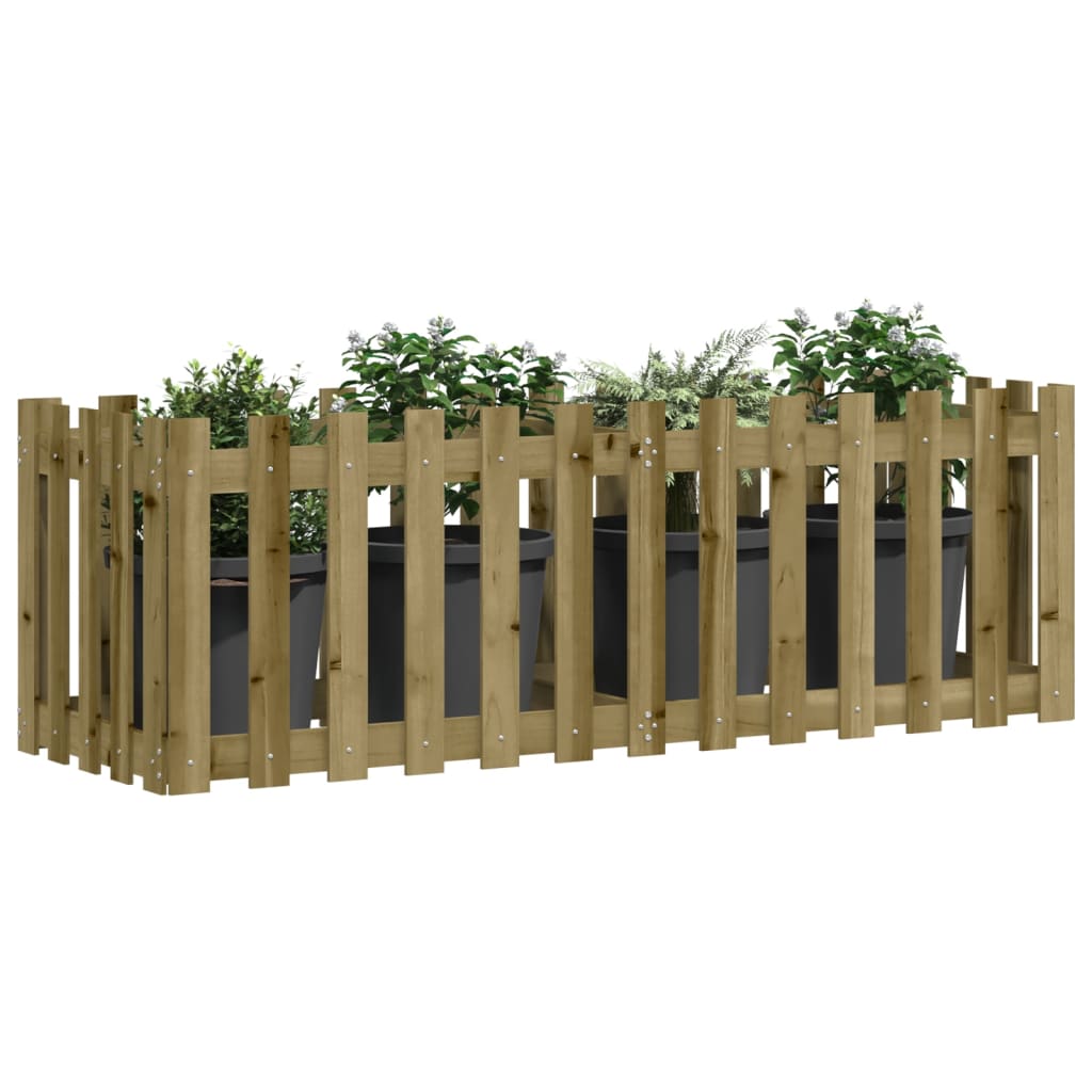 Arriate Elevado Jardín Valla Madera Impregnada Pino 150x50x50cm_2